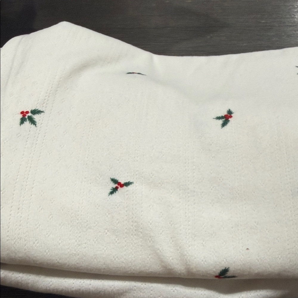 Auden White Pajama Set with Floral Accents - Picture 3 of 4
